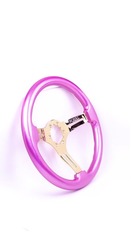 Sassy Pink on Gold Spokes - 350mm - Image 5