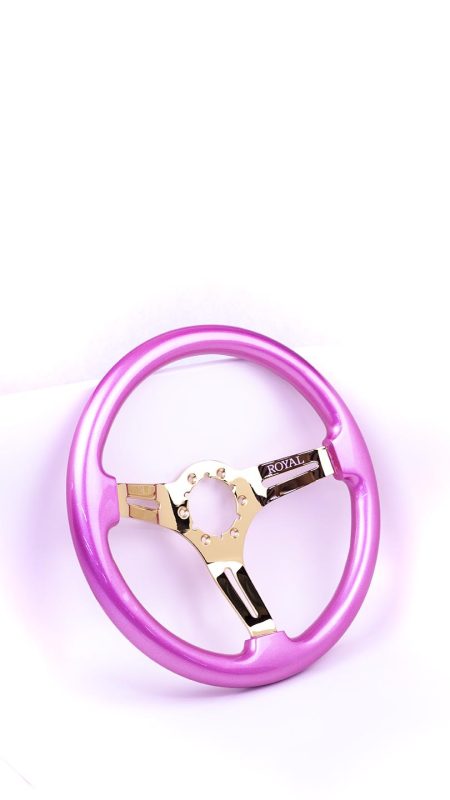 Sassy Pink on Gold Spokes - 350mm - Image 3