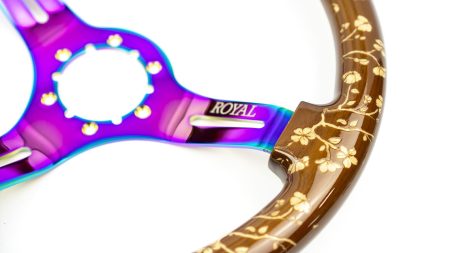 Cherry Branches Etch on Neochrome Spokes - 350mm