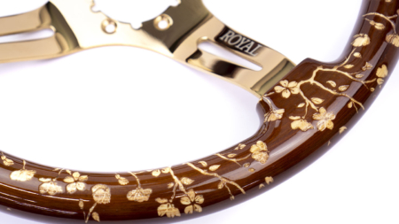 Cherry Branches Etch on Copper Spokes - 350mm