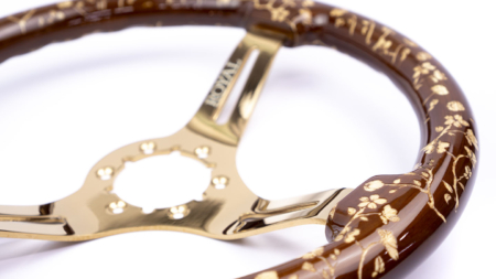 Cherry Branches Etch on Copper Spokes - 350mm - Image 2
