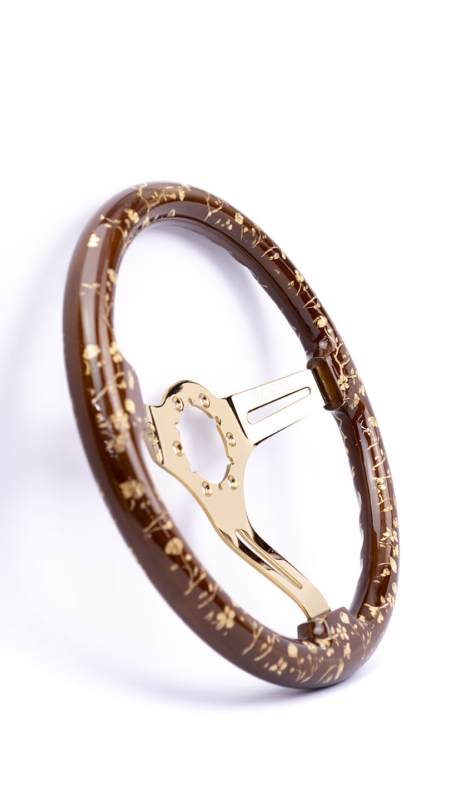 Cherry Branches Etch on Copper Spokes - 350mm - Image 3