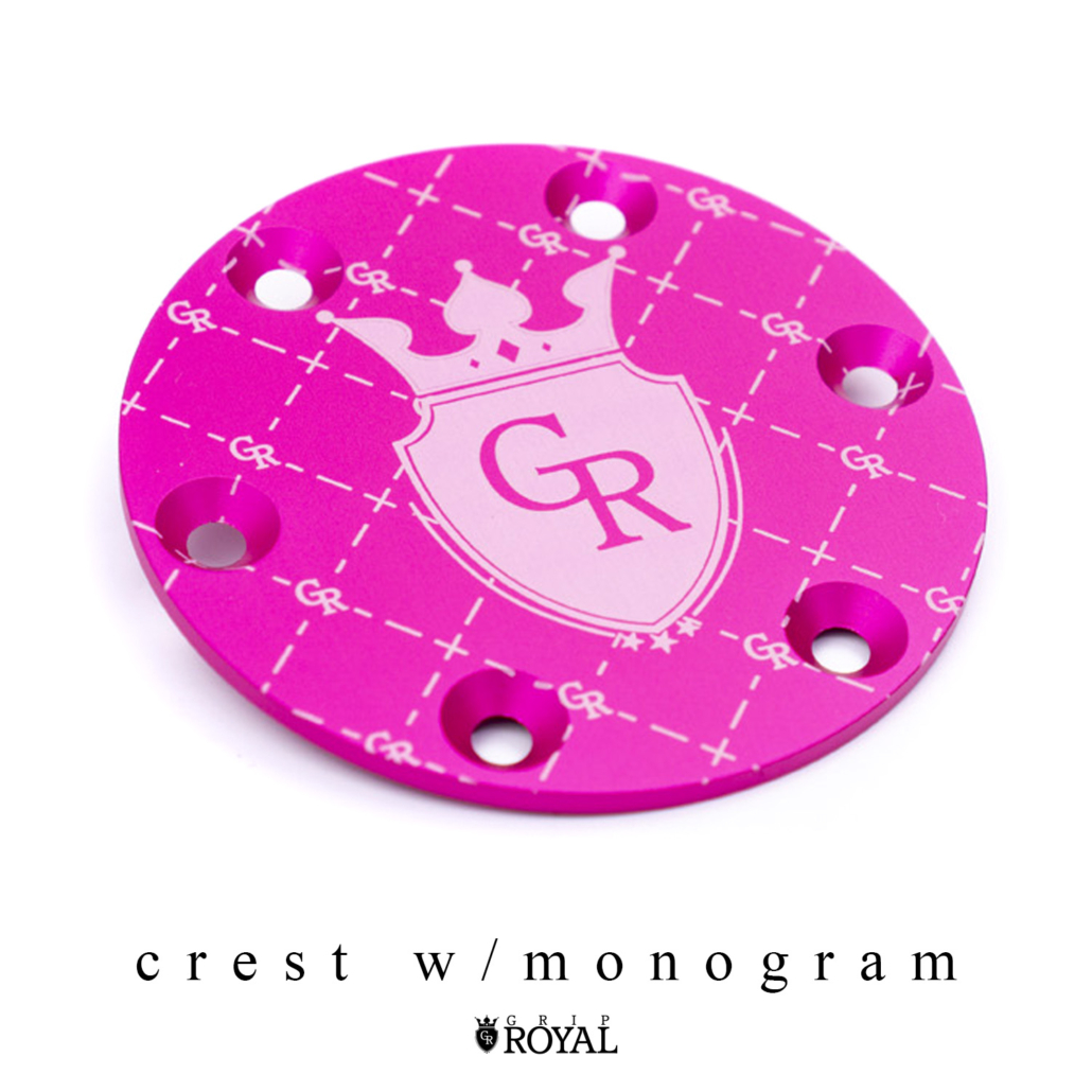 [CHOOSE YOUR DESIGN] Horn Delete Plate Kit Pink Grip Royal