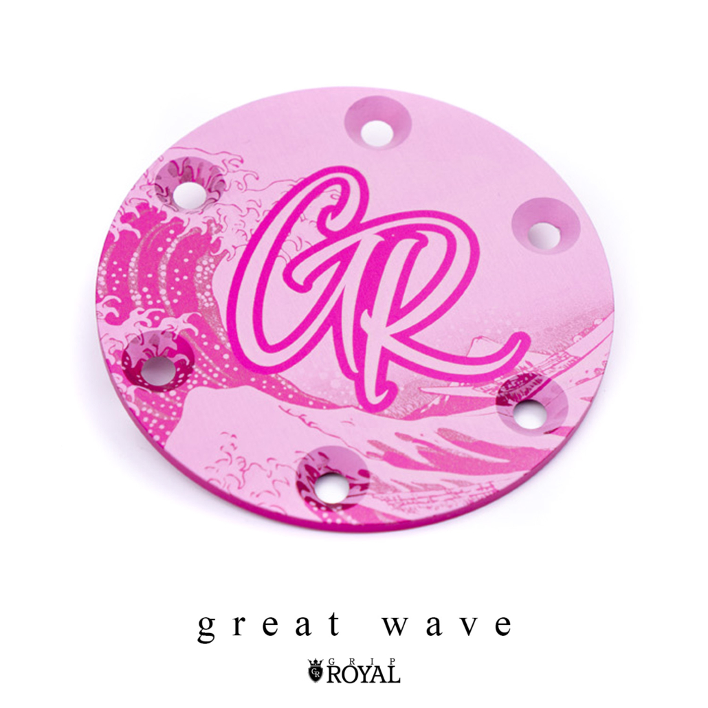 [CHOOSE YOUR DESIGN] Horn Delete Plate Kit Pink Grip Royal