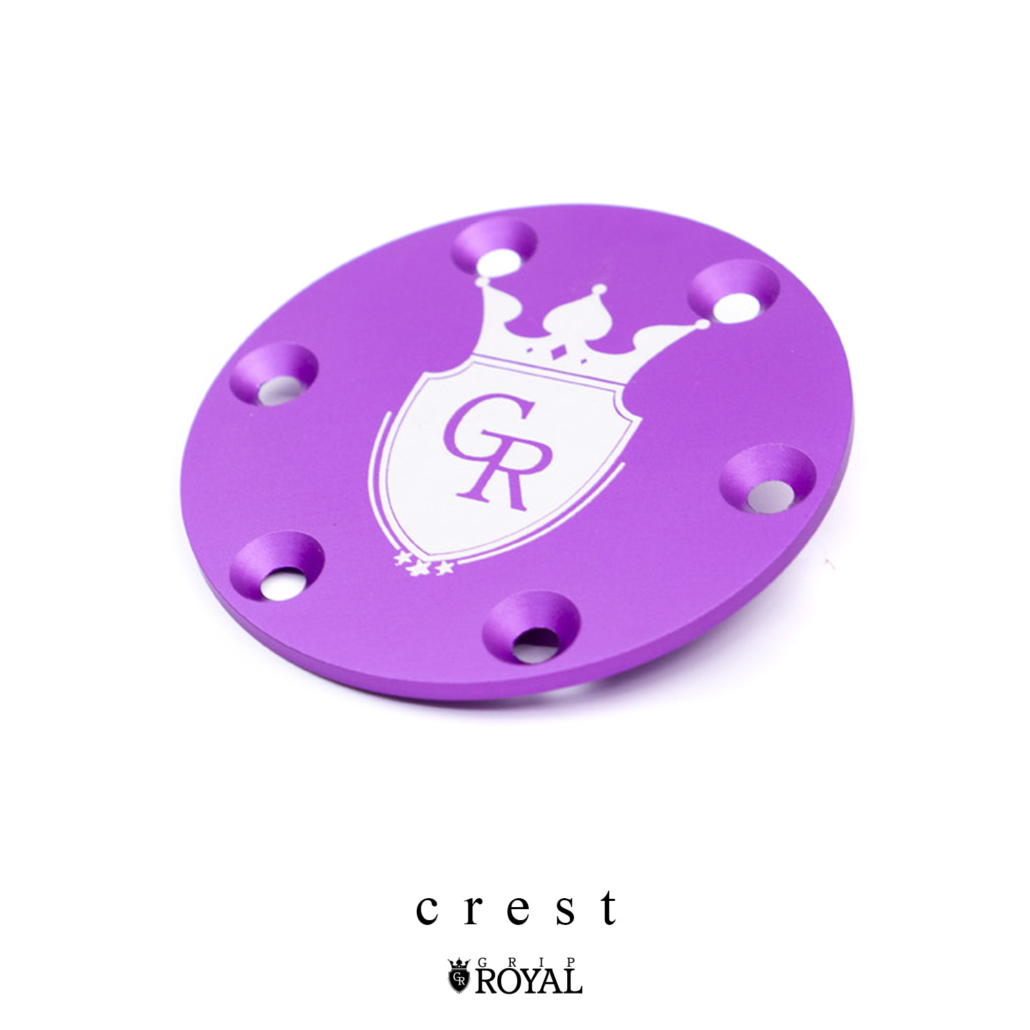 [CHOOSE YOUR DESIGN] Horn Delete Plate Kit Purple Grip Royal