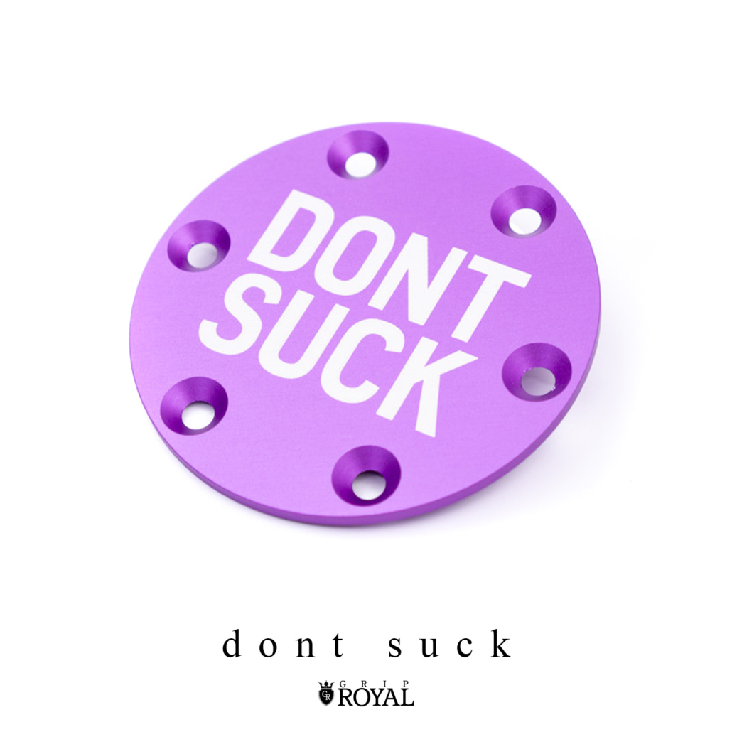 [CHOOSE YOUR DESIGN] Horn Delete Plate Kit Purple Grip Royal