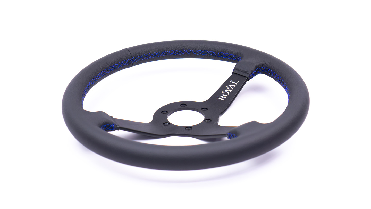 Brute - 350mm - Leather - Blue Stitch - Image 2