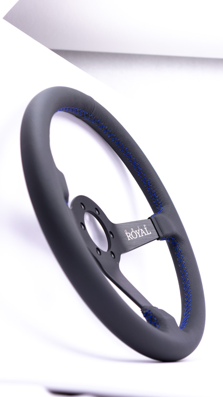 Brute - 350mm - Leather - Blue Stitch - Image 4