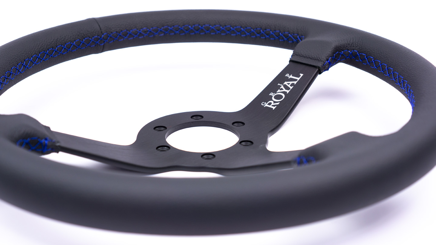 Brute - 350mm - Leather - Blue Stitch