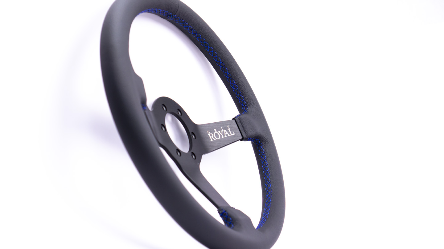 Brute - 350mm - Leather - Blue Stitch - Image 9