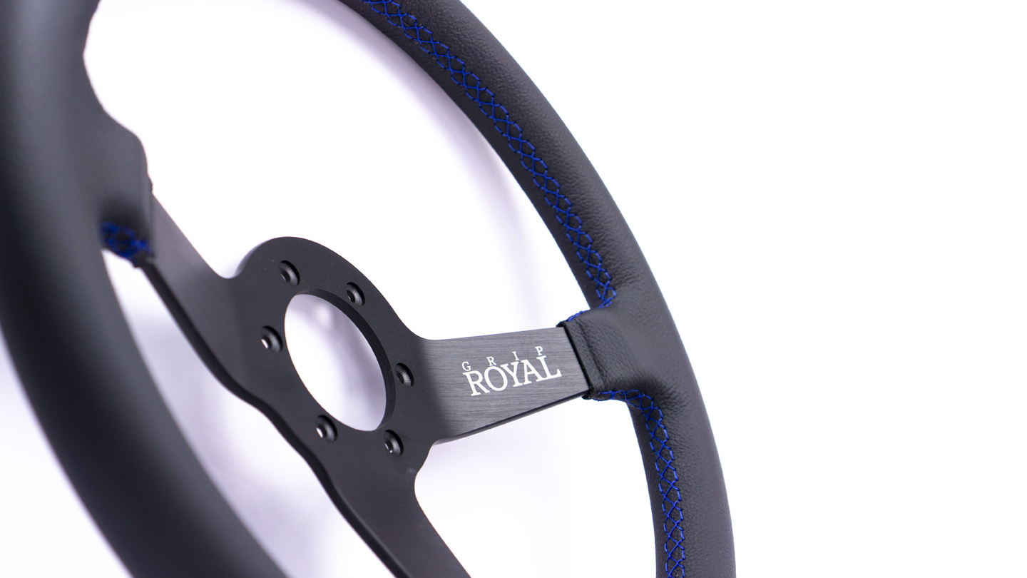 Brute - 350mm - Leather - Blue Stitch - Image 8