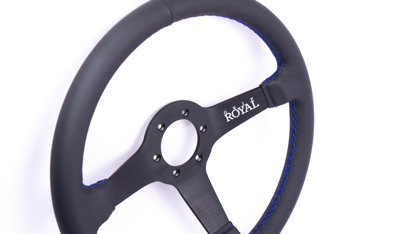 Brute - 350mm - Leather - Blue Stitch - Image 7