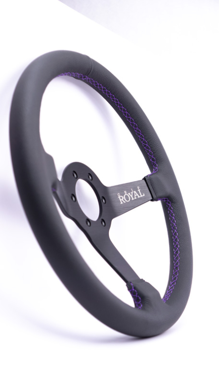 Brute - 350mm - Leather - Purple Stitch - Image 7