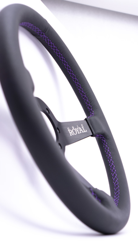 Brute - 350mm - Leather - Purple Stitch - Image 5