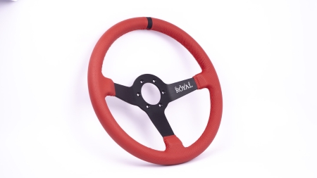 Brute - 350mm - Red Perforated Leather - Black TDC - Image 3