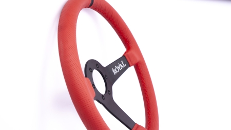 Brute - 350mm - Red Perforated Leather - Black TDC - Image 10