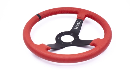 Brute - 350mm - Red Perforated Leather - Black TDC - Image 12