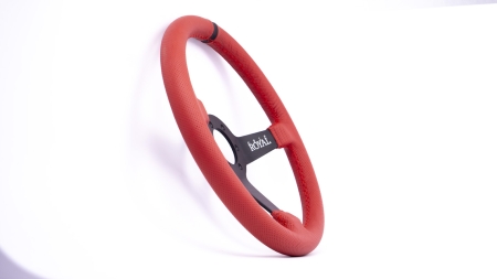Brute - 350mm - Red Perforated Leather - Black TDC - Image 8