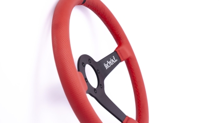 Brute - 350mm - Red Perforated Leather - Black TDC - Image 9