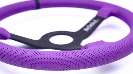 Brute - 350mm - Purple Perforated Leather - Black TDC - Image 8
