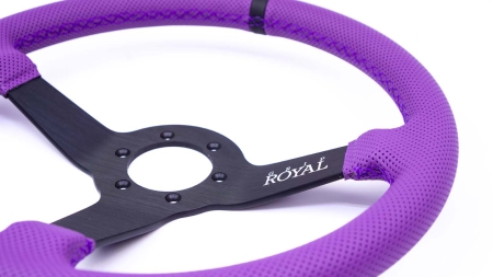 Brute - 350mm - Purple Perforated Leather - Black TDC - Image 7