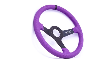 Brute - 350mm - Purple Perforated Leather - Black TDC - Image 4