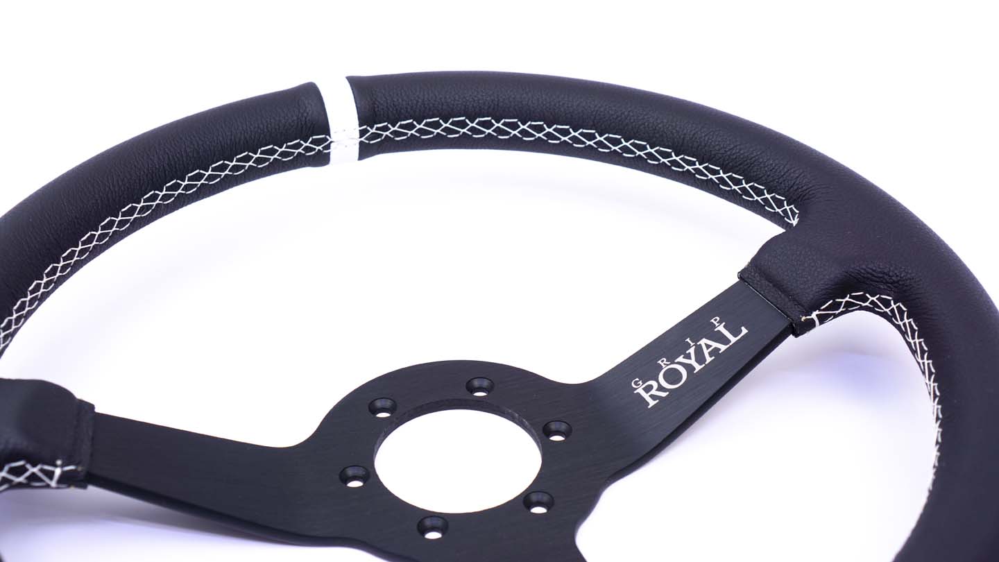 Brute - 350mm - Leather - White TDC - White Stitch - Image 9