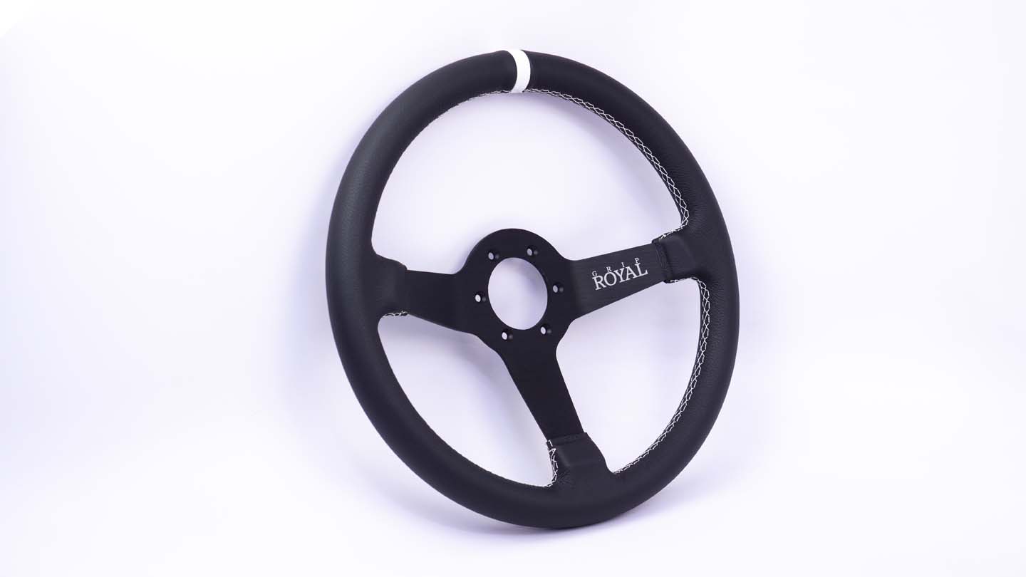 Brute - 350mm - Leather - White TDC - White Stitch - Image 8