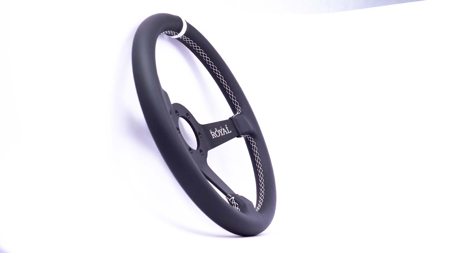 Brute - 350mm - Leather - White TDC - White Stitch - Image 4